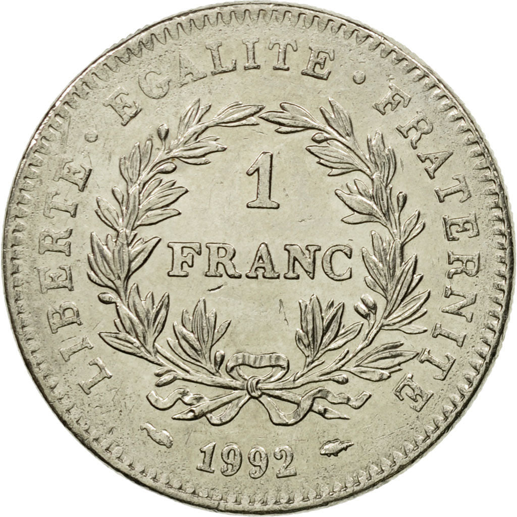 Monnaie, France, République, Franc, 1992, Paris, TTB, Nickel, Gadoury:478