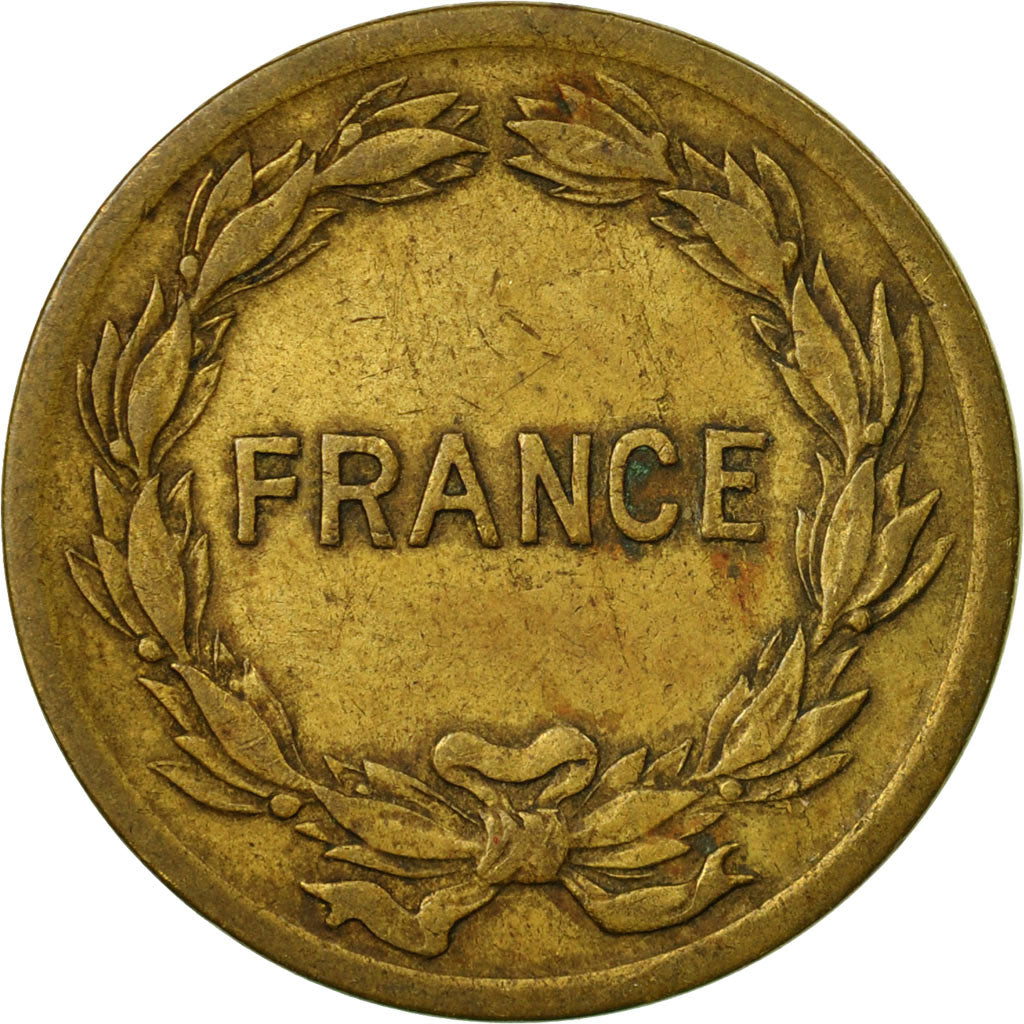 Monnaie, France, France Libre, 2 Francs, 1944, Philadelphie, TTB, Laiton