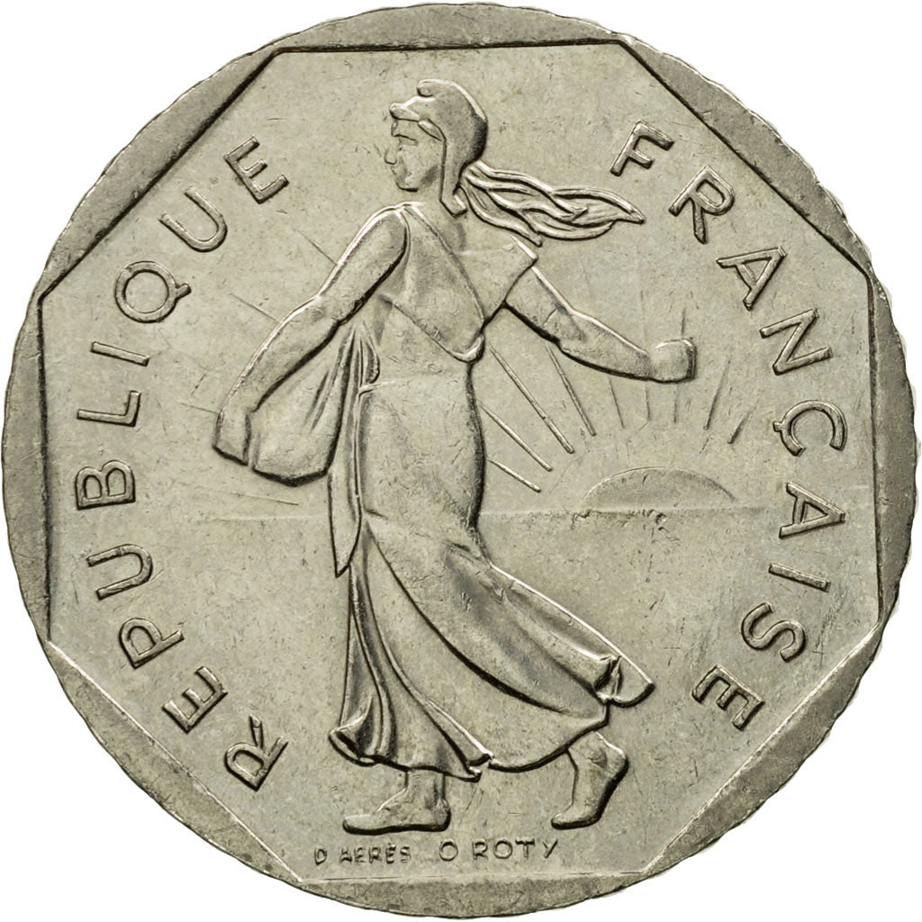 Moneta, Francia, Semeuse, 2 Francs, 2000, Paris, BB, Nichel, KM:942.2