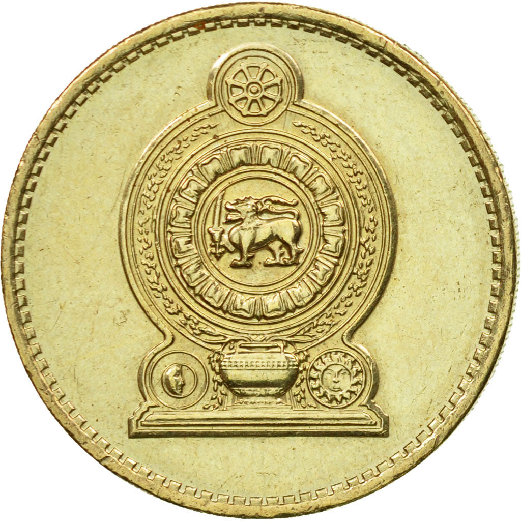 Coin, Sri Lanka, 5 Rupees, 2004, EF(40-45), Nickel-brass, KM:148.2