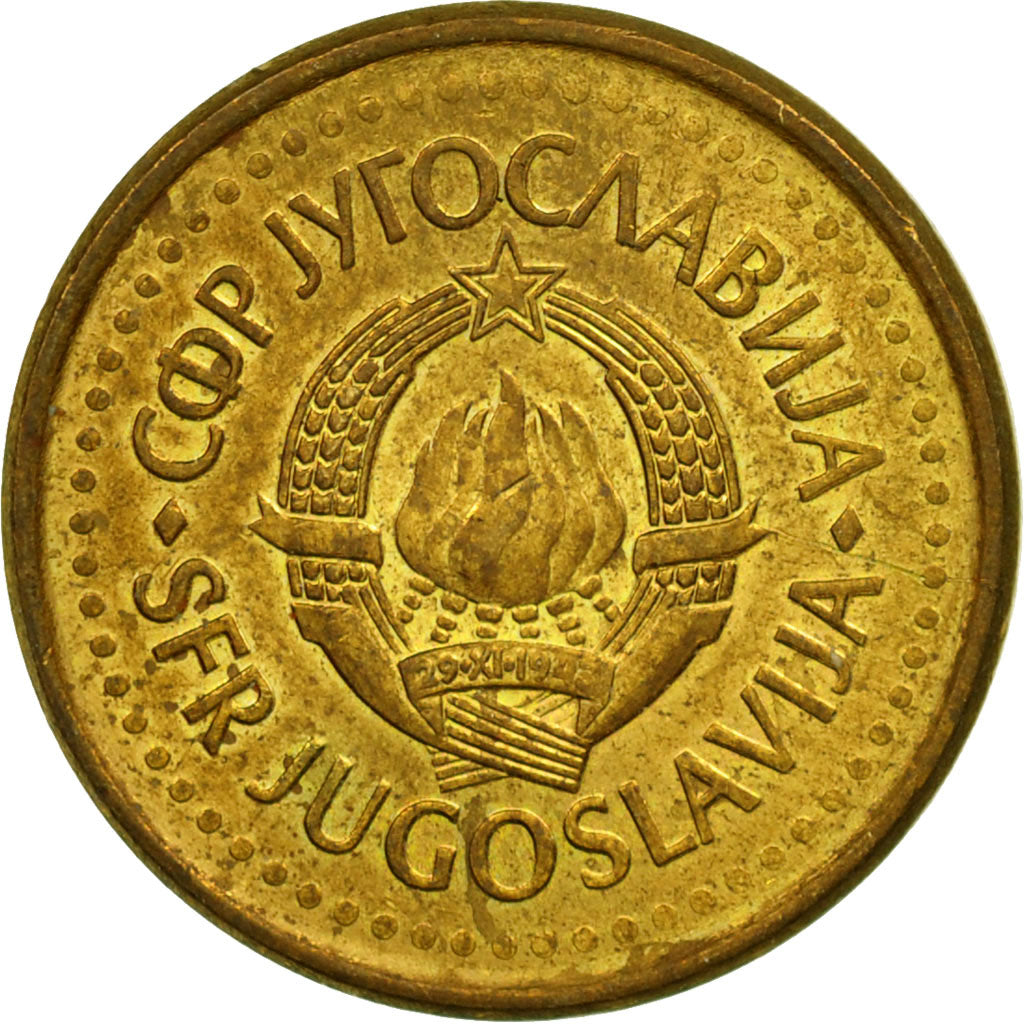 Coin, Yugoslavia, 20 Para, 1990, EF(40-45), Brass, KM:140