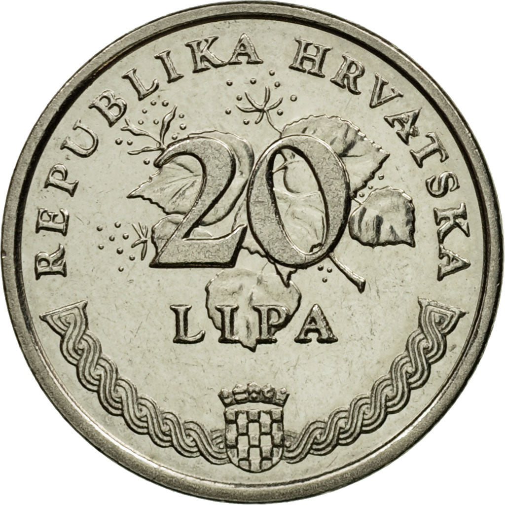 Münze, Kroatien, 20 Lipa, 2003, SS, Nickel plated steel, KM:7
