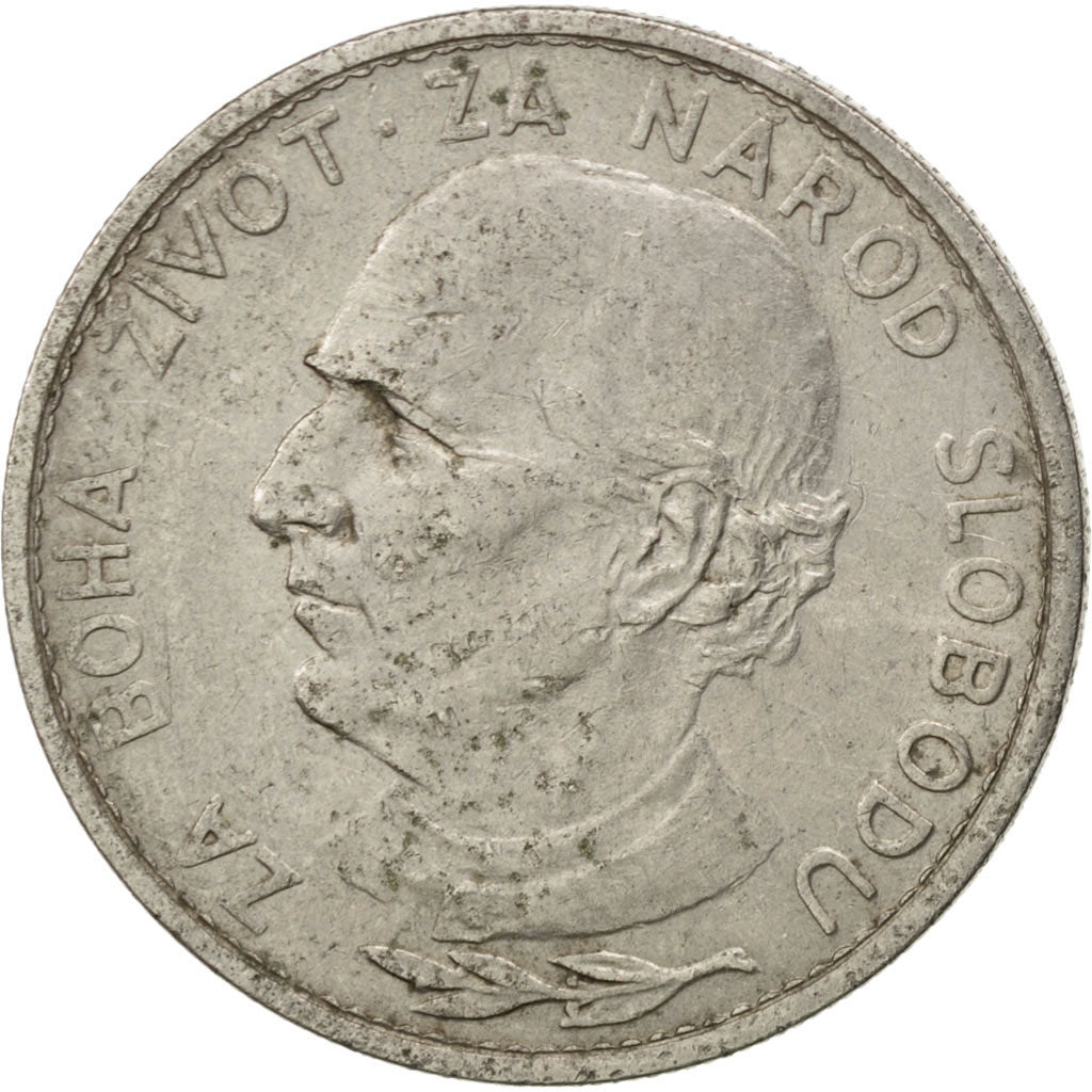 SLOVAKIA, 5 Korun, 1939, KM #2, EF(40-45), Nickel, 27, 7.97