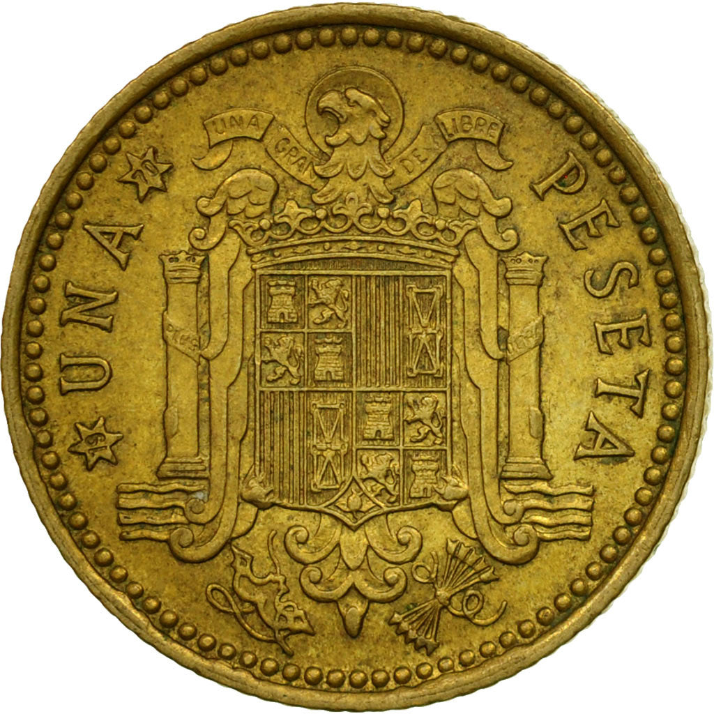 Moneda, España, Francisco Franco, caudillo, Peseta, 1970, MBC, Aluminio -