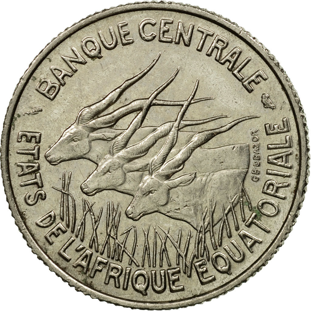 Monnaie, États de l'Afrique équatoriale, 100 Francs, 1967, Paris, SUP, Nickel