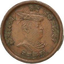 INDIA-PRINCELY STATES, 1/4 Anna, 1913, KM #170, EF(40-45), Copper, 7.17