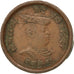 INDIA-PRINCELY STATES, 1/4 Anna, 1913, KM #170, EF(40-45), Copper, 7.17