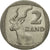 Moneda, Sudáfrica, 2 Rand, 1991, MBC, Níquel chapado en cobre, KM:139