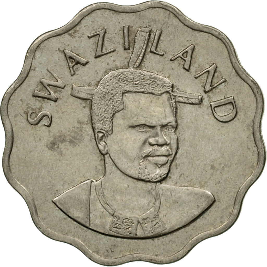 Coin, Swaziland, King Msawati III, 5 Cents, 1998, British Royal Mint, EF(40-45)