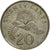 Münze, Singapur, 20 Cents, 1989, British Royal Mint, SS, Copper-nickel, KM:52