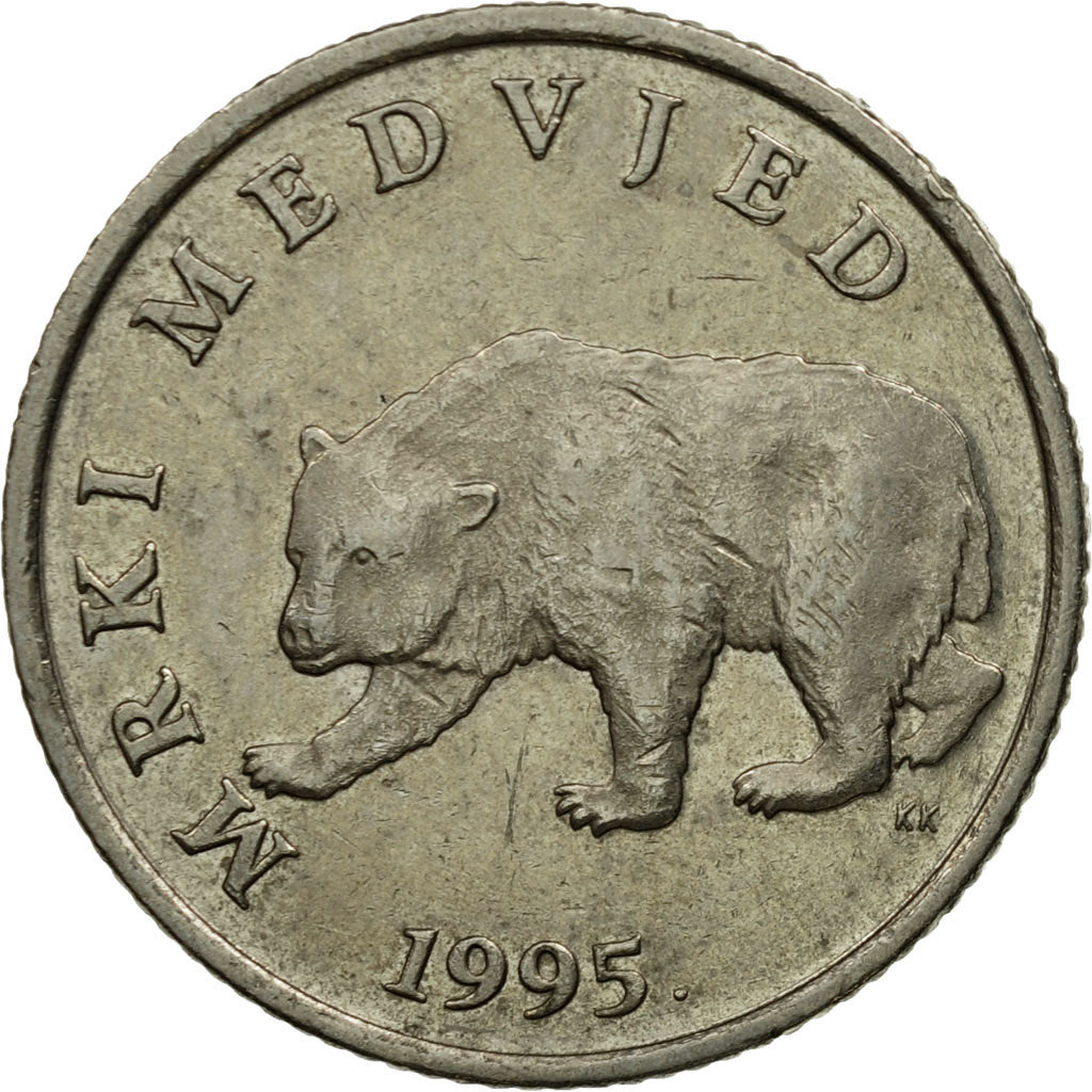 Monnaie, Croatie, 5 Kuna, 1995, TTB, Copper-Nickel-Zinc, KM:11