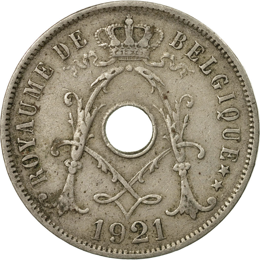 Coin, Belgium, 25 Centimes, 1921, EF(40-45), Copper-nickel, KM:68.2
