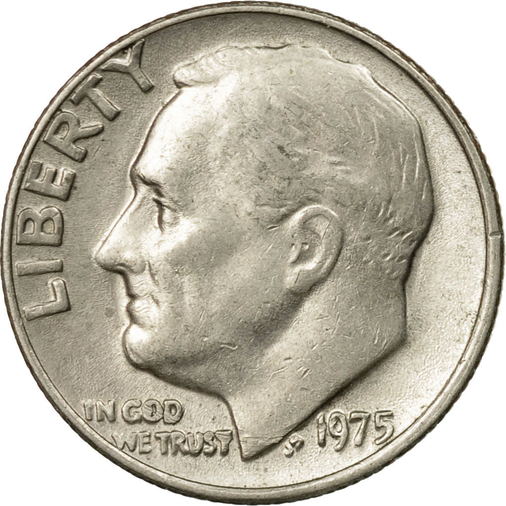 Moneta, Stati Uniti, Roosevelt Dime, Dime, 1975, U.S. Mint, Philadelphia, BB