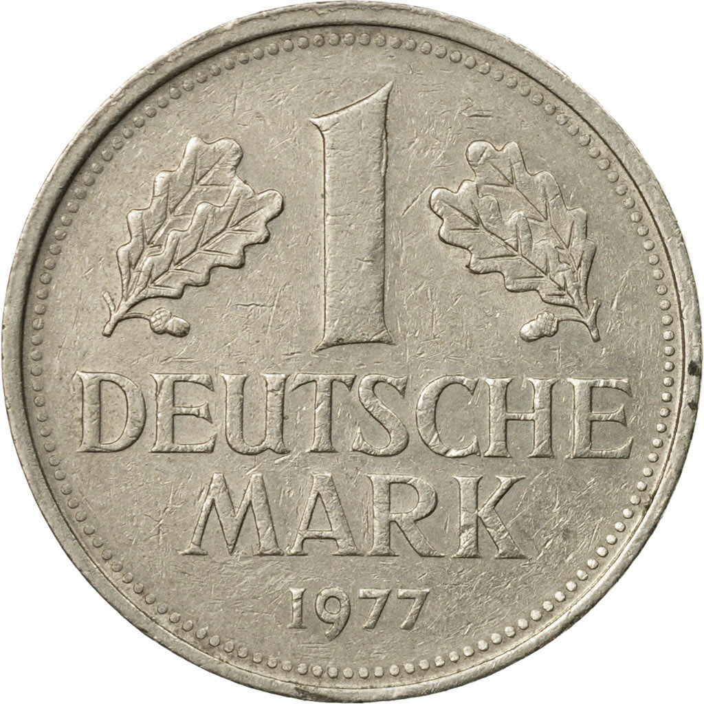 Coin, GERMANY - FEDERAL REPUBLIC, Mark, 1977, Stuttgart, EF(40-45)