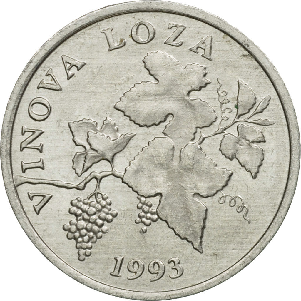 Coin, Croatia, 2 Lipe, 1993, EF(40-45), Aluminum, KM:4