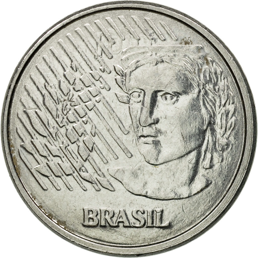 Coin, Brazil, 10 Centavos, 1994, EF(40-45), Stainless Steel, KM:633
