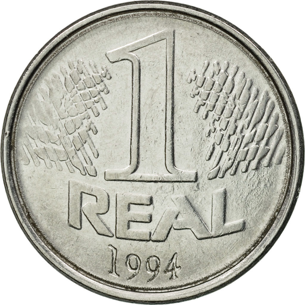 Coin, Brazil, Real, 1994, EF(40-45), Stainless Steel, KM:636