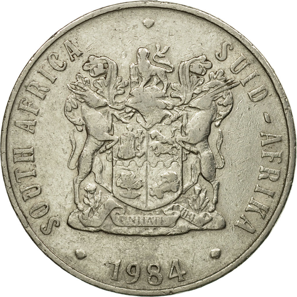 Monnaie, Afrique du Sud, 50 Cents, 1984, TTB, Nickel, KM:87