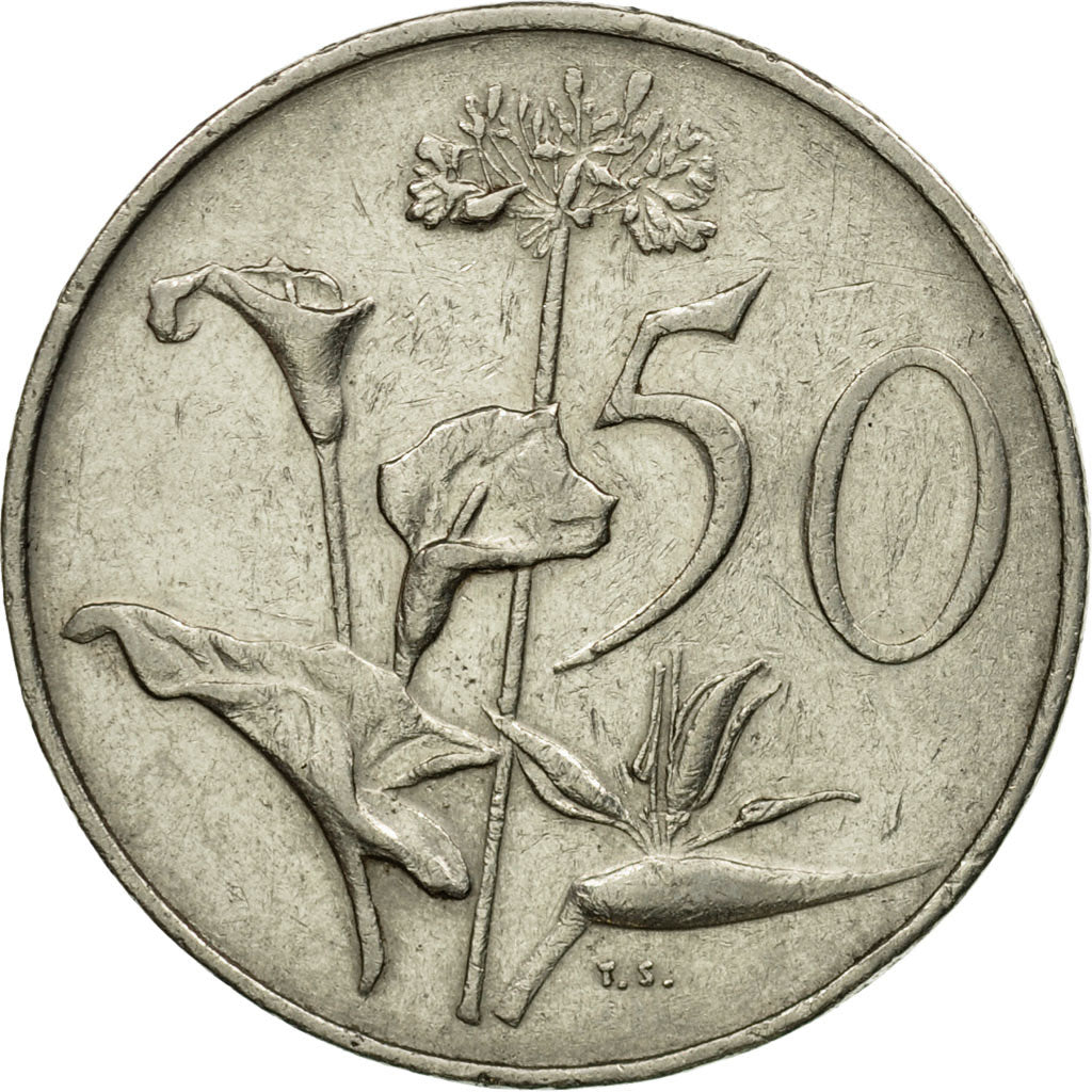 Monnaie, Afrique du Sud, 50 Cents, 1984, TTB, Nickel, KM:87