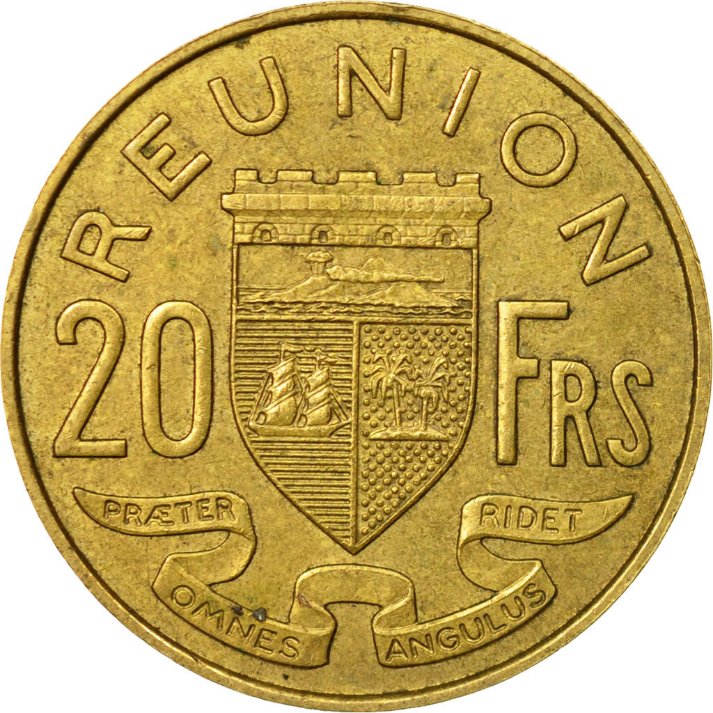 Coin, Réunion, 20 Francs, 1961, EF(40-45), Aluminum-Bronze, KM:11