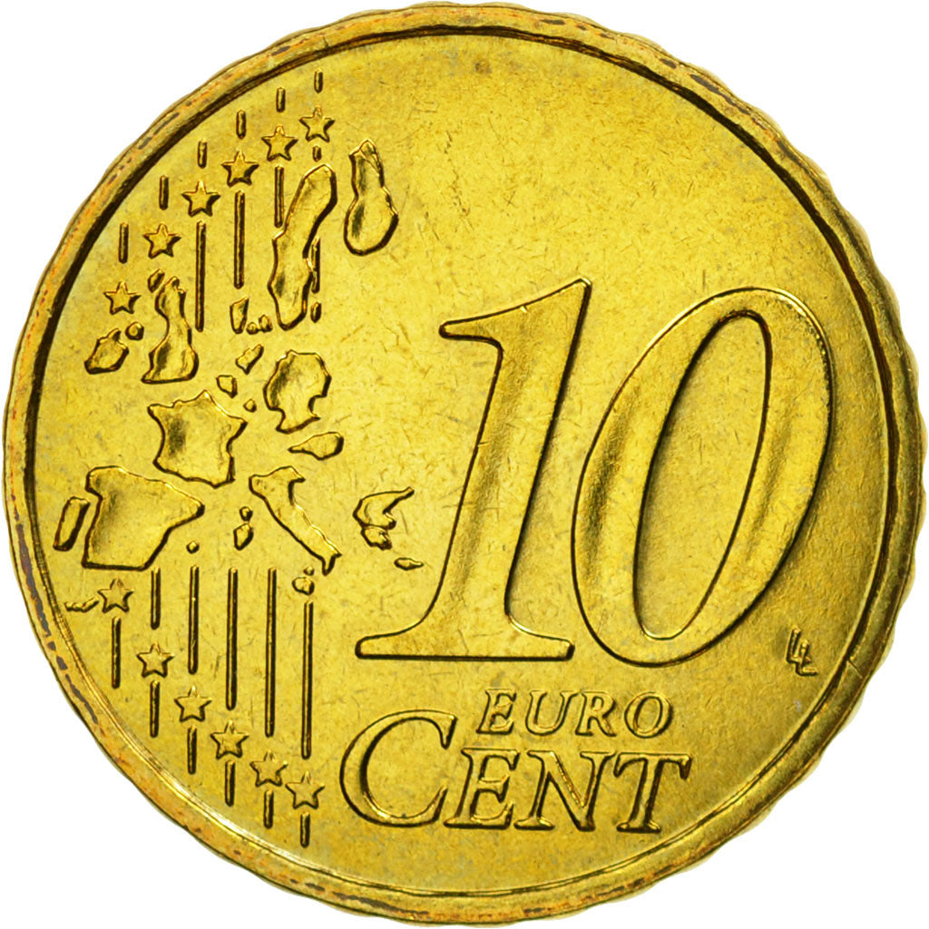 Frankreich, 10 Euro Cent, 2006, STGL, Messing, KM:1285
