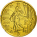 France, 20 Euro Cent, 2006, MS(65-70), Brass, KM:1286