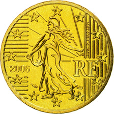 France, 50 Euro Cent, 2006, MS(65-70), Brass, KM:1287