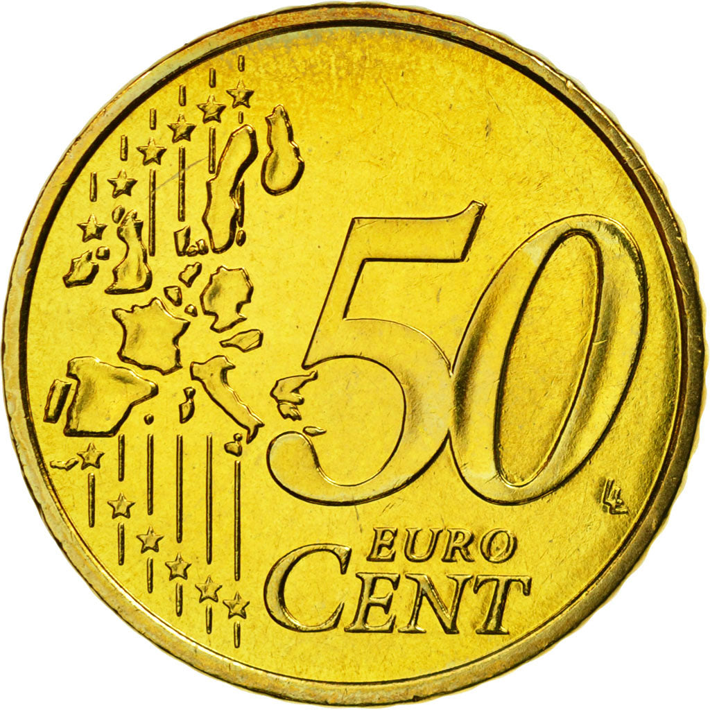 France, 50 Euro Cent, 2006, MS(65-70), Brass, KM:1287