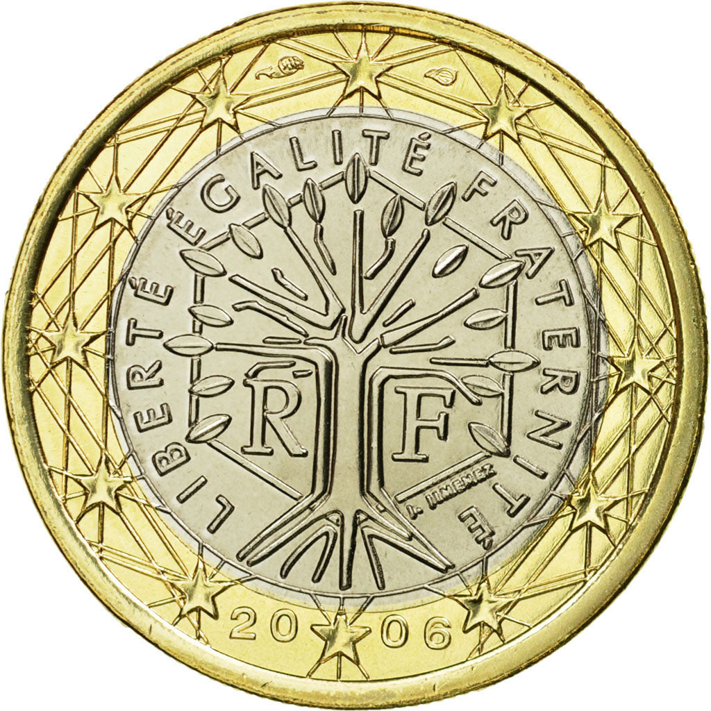 France, Euro, 2006, MS(65-70), Bi-Metallic, KM:1288