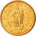 San Marino, 2 Euro Cent, 2005, MS(65-70), Copper Plated Steel, KM:441