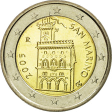 San Marino, 2 Euro, 2005, MS(65-70), Bi-Metallic, KM:447