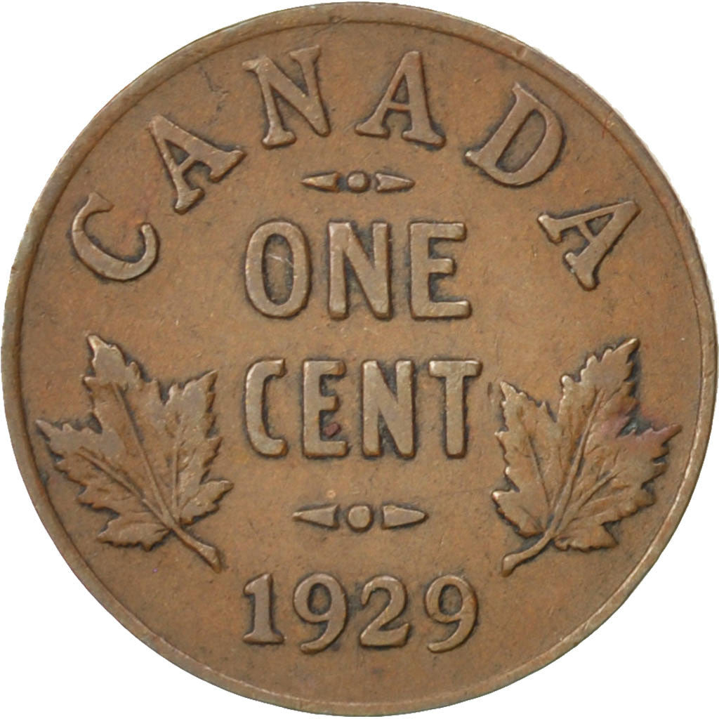 Moneta, Canada, George V, Cent, 1929, Ottawa, BB, Bronzo, KM:28