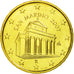 San Marino, 10 Euro Cent, 2007, MS(65-70), Brass, KM:443