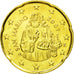 San Marino, 20 Euro Cent, 2007, MS(65-70), Brass, KM:444