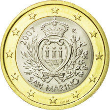 San Marino, Euro, 2007, MS(65-70), Bi-Metallic, KM:446
