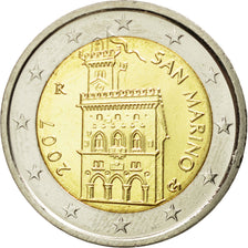 San Marino, 2 Euro, 2007, MS(65-70), Bi-Metallic, KM:447