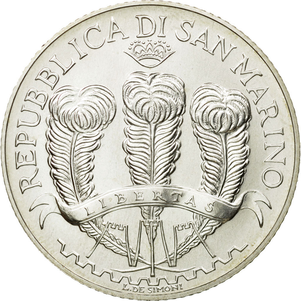 San Marino, 5 Euro, 2007, MS(65-70), Silver, KM:473