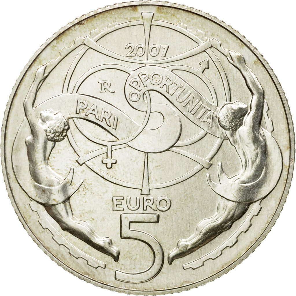 San Marino, 5 Euro, 2007, MS(65-70), Silver, KM:473