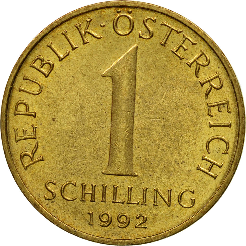 Coin, Austria, Schilling, 1992, EF(40-45), Aluminum-Bronze, KM:2886