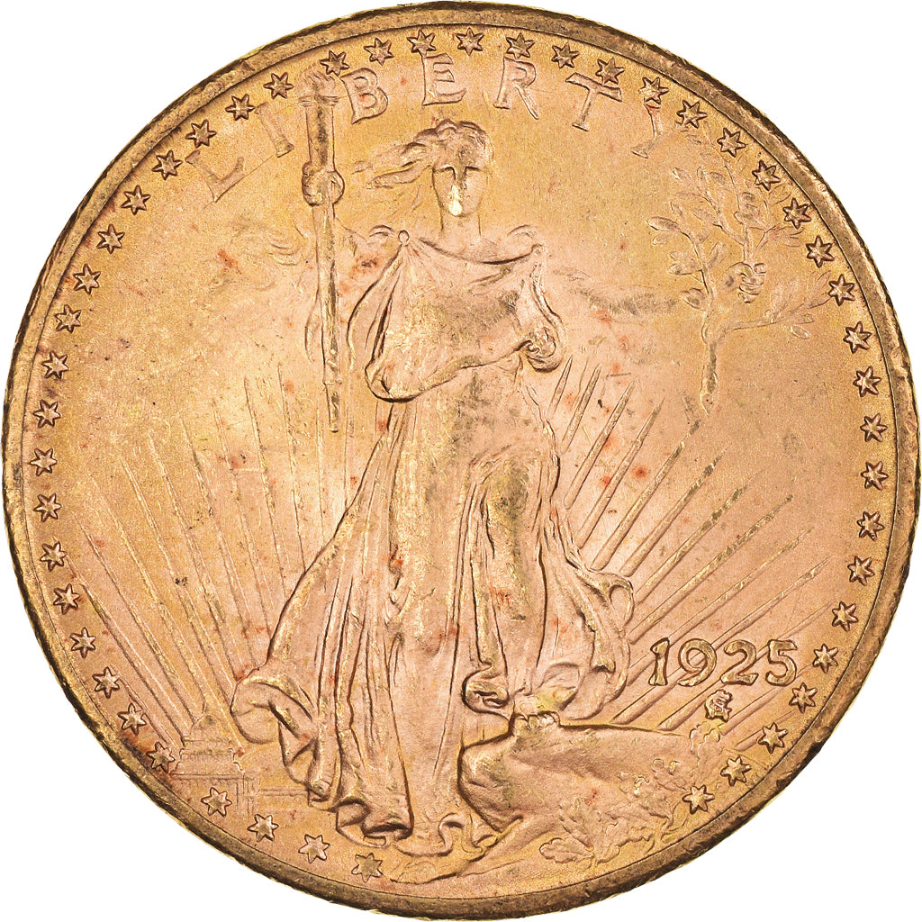 Moneta, Stati Uniti, Saint-Gaudens, $20, Double Eagle, 1925, U.S. Mint