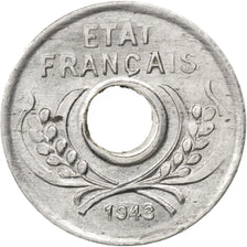 Monnaie, Indochine Française, 5 Cents, 1943, Paris, SUP+, Aluminium, KM:27
