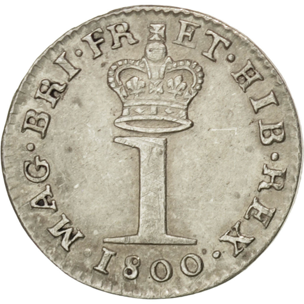 Moneda, Gran Bretaña, George III, Penny, 1800, EBC, Plata, KM:614