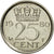 Moneda, Países Bajos, Juliana, 25 Cents, 1980, MBC, Níquel, KM:183