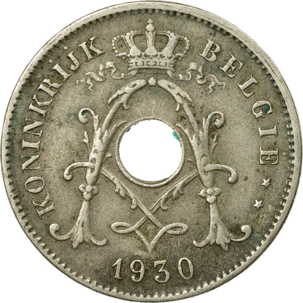 Münze, Belgien, 10 Centimes, 1930, SS, Nickel-brass, KM:96