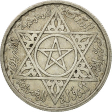 Coin, Morocco, Mohammed V, 100 Francs, 1953, Paris, EF(40-45), Silver, KM:52