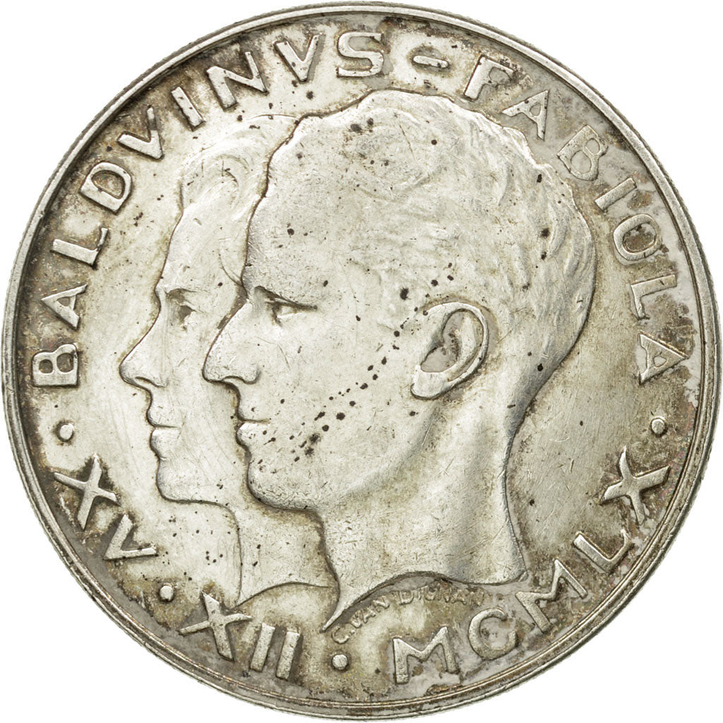 Coin, Belgium, 50 Francs, 50 Frank, 1960, EF(40-45), Silver, KM:152.1