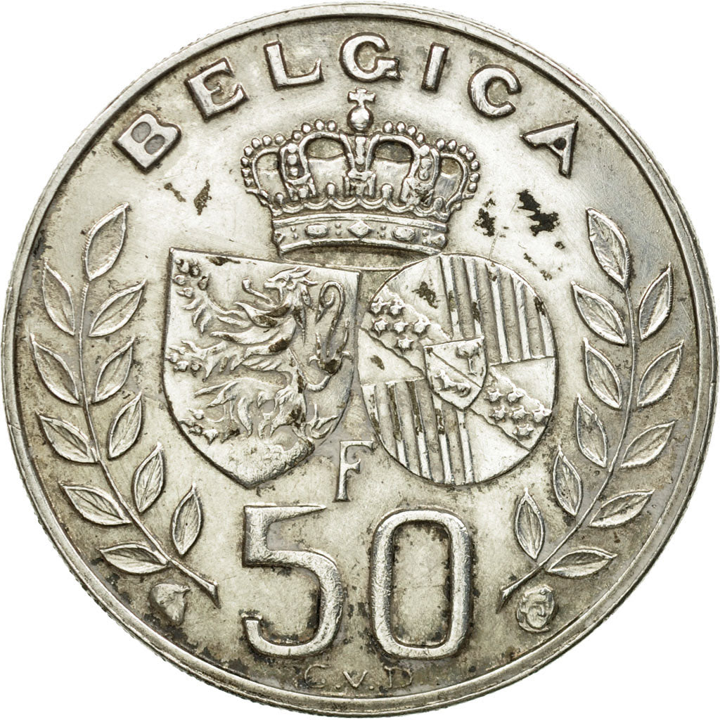 Coin, Belgium, 50 Francs, 50 Frank, 1960, EF(40-45), Silver, KM:152.1