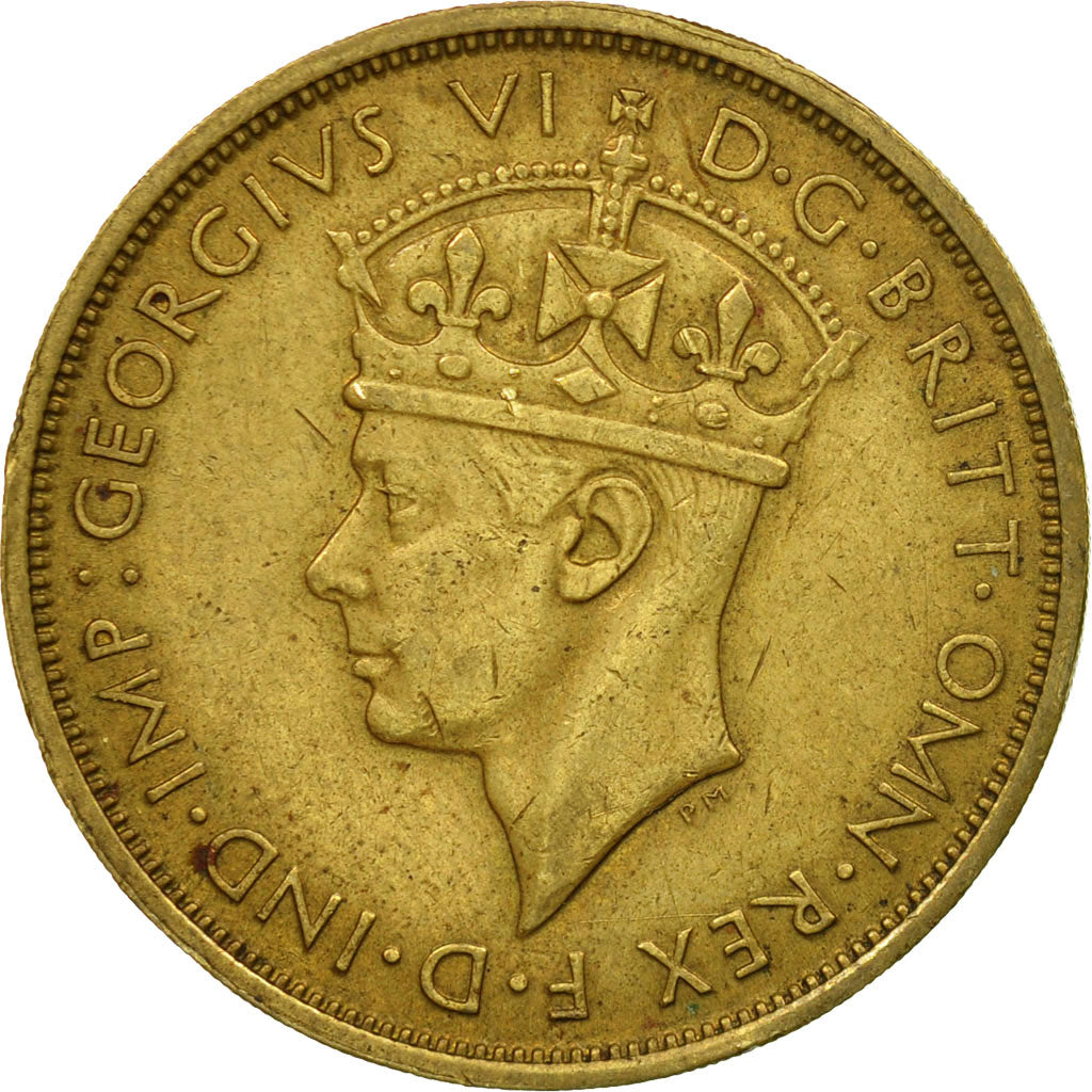 Coin, BRITISH WEST AFRICA, George VI, 2 Shillings, 1938, Paris, EF(40-45)