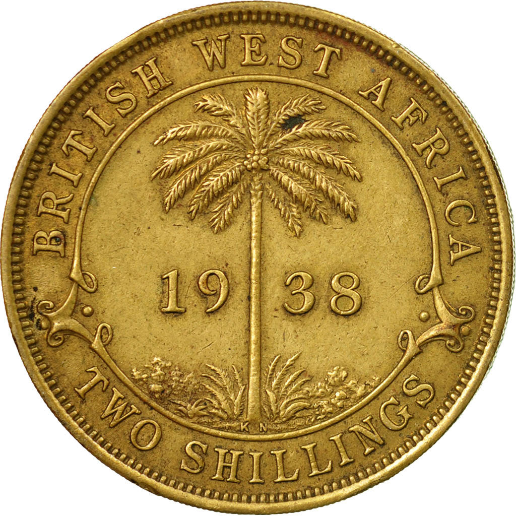 Coin, BRITISH WEST AFRICA, George VI, 2 Shillings, 1938, Paris, EF(40-45)
