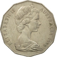 Monnaie, Australie, Elizabeth II, 50 Cents, 1980, TTB, Copper-nickel, KM:68
